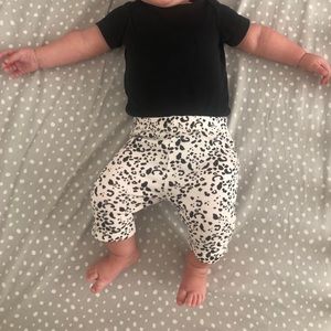 Black and White Leopard Pants